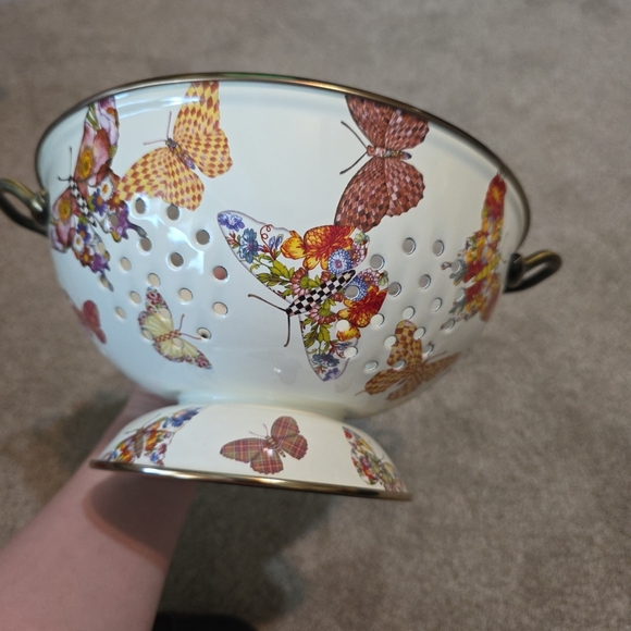 Mackenzie Childs Butterfly Garden Colander - Picture 5 of 6